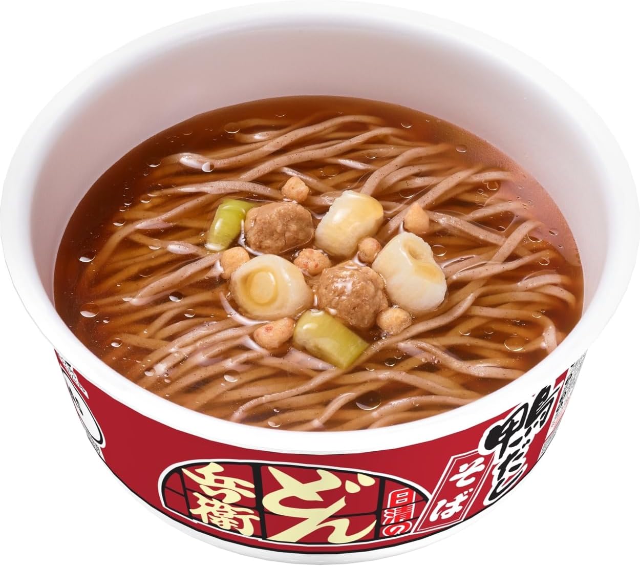日清 どん兵衛 鴨だしそば 炭火香る鶏つくね入り 104g ×12個
