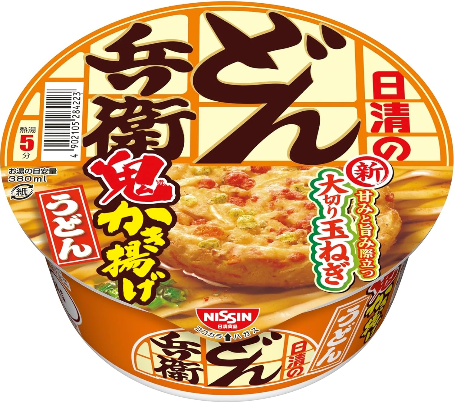 どん兵衛 鬼かき揚げうどん 96g ×12個【大切り玉ねぎ使用】