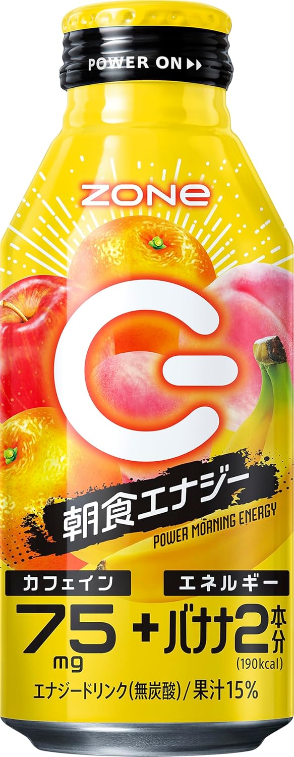 朝食用炭酸エナジードリンク ZONe POWER MORNING ENERGY 400ml×24本