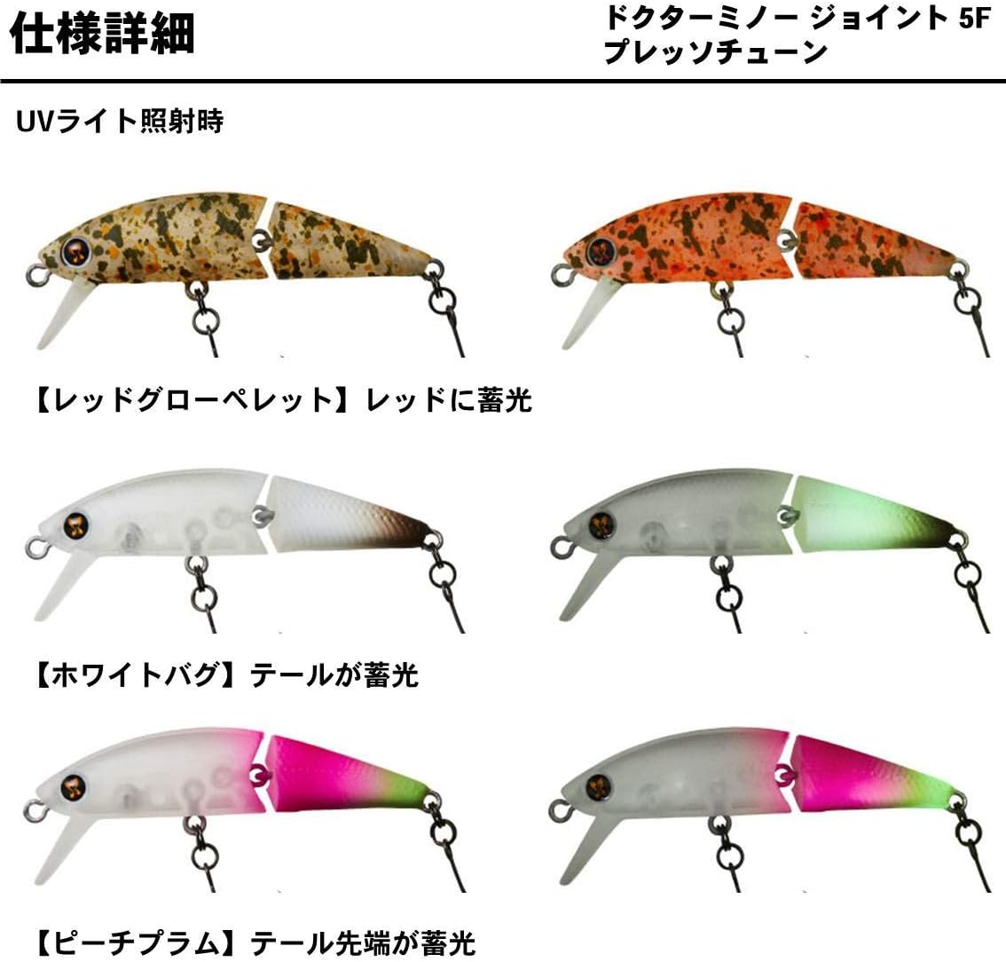 トラウト用ダイワ Dr.ミノー ジョイント 5F/5S