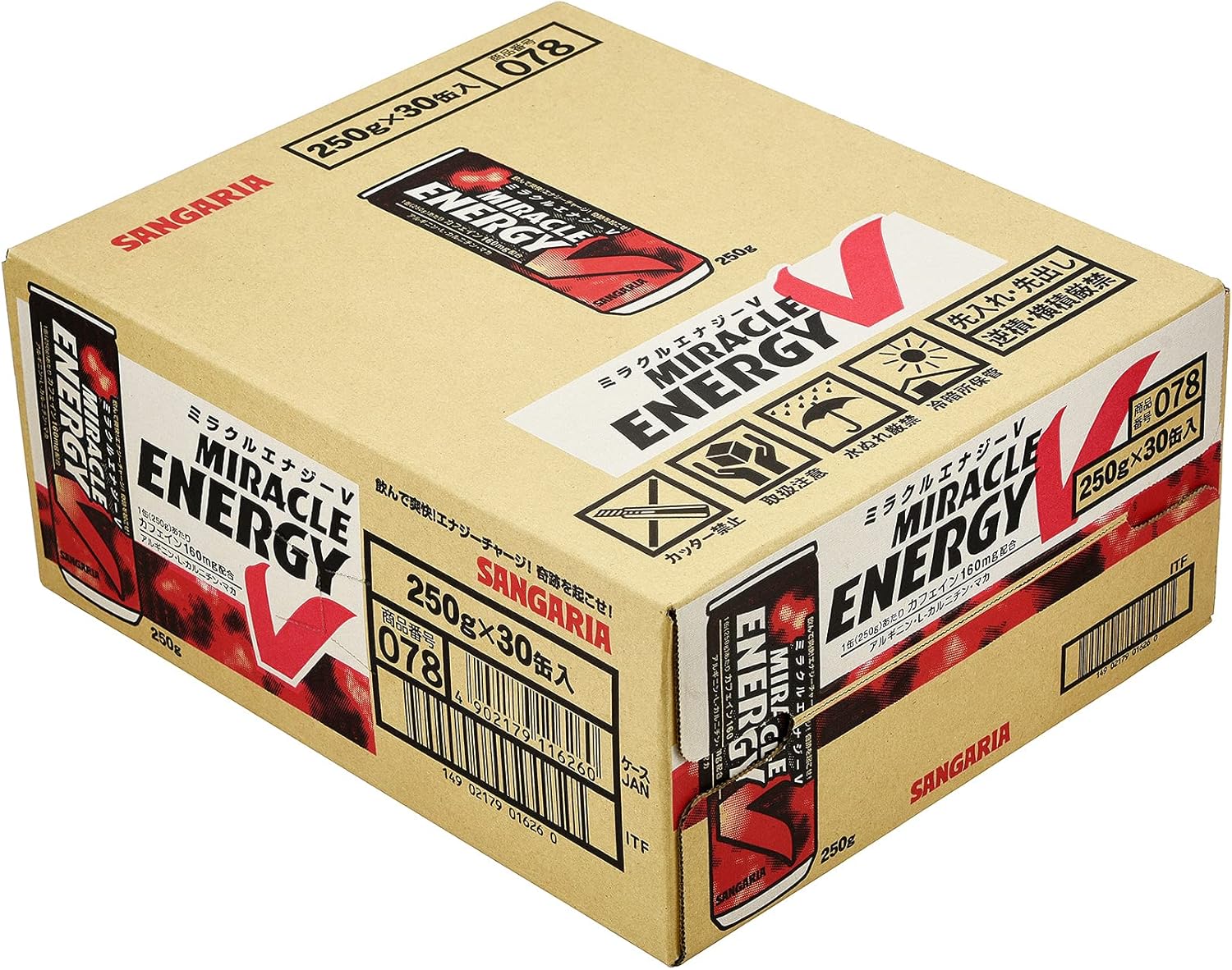 サンガリア ミラクルエナジーV 250g ×30本 セット