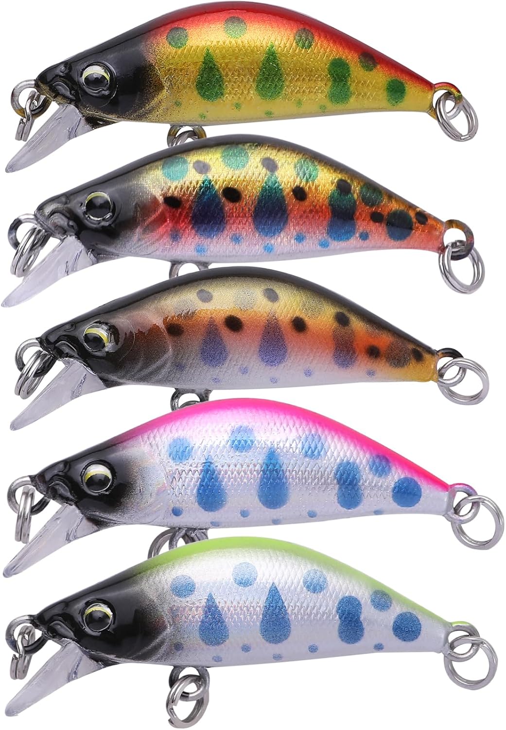 トラウト用 35mm 渓流ミノー シンキング 5セット 2.8g
