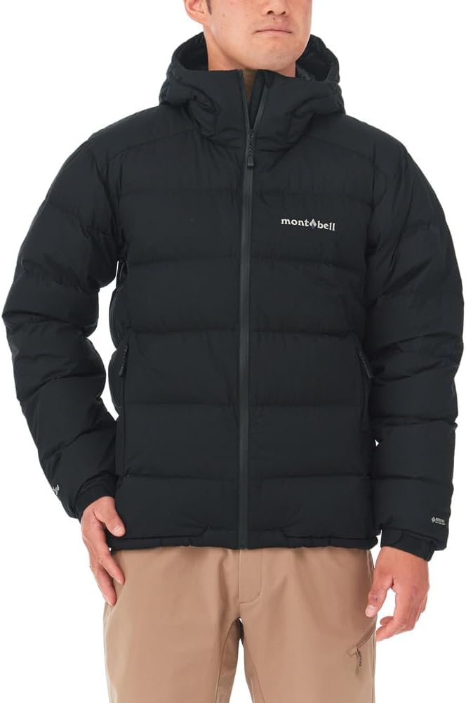 冬山登山用 メンズ パーマフロストライトダウンパーカ ブルーグリーン 収納袋付き