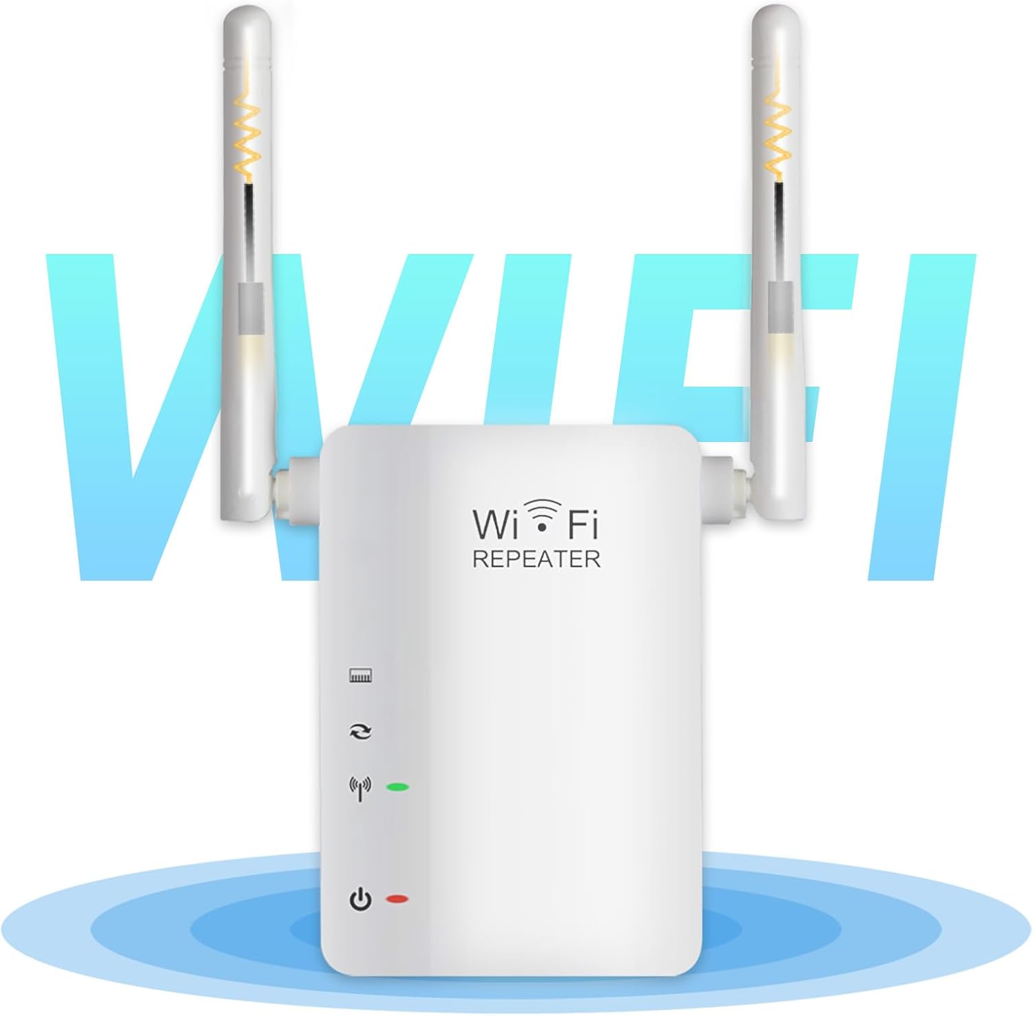 WiFi範囲拡張器 ワイヤレス中継機 2.4GHz 300Mbps 高利得アンテナ付き