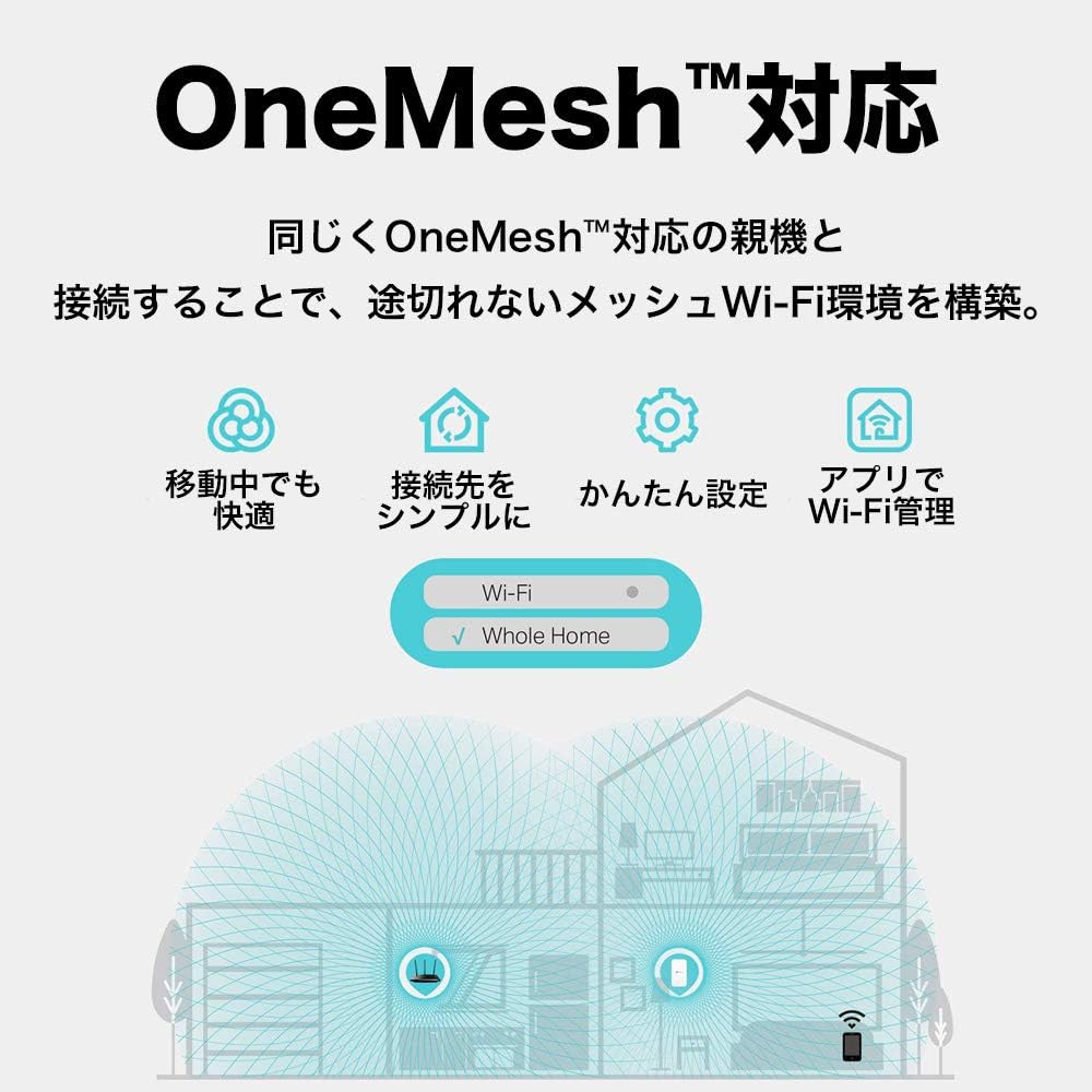 TP-Link WiFi無線LAN中継機 AC1200 コンパクトタイプ MU-MIMO対応【iPhone16/iPad/Nintendo Switch対応】