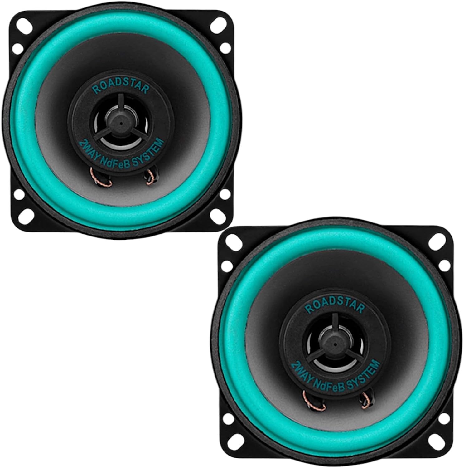 カーオーディオ用 10cm サブウーファー 100W スピーカー 2個セット ハイゼットジャンボ対応