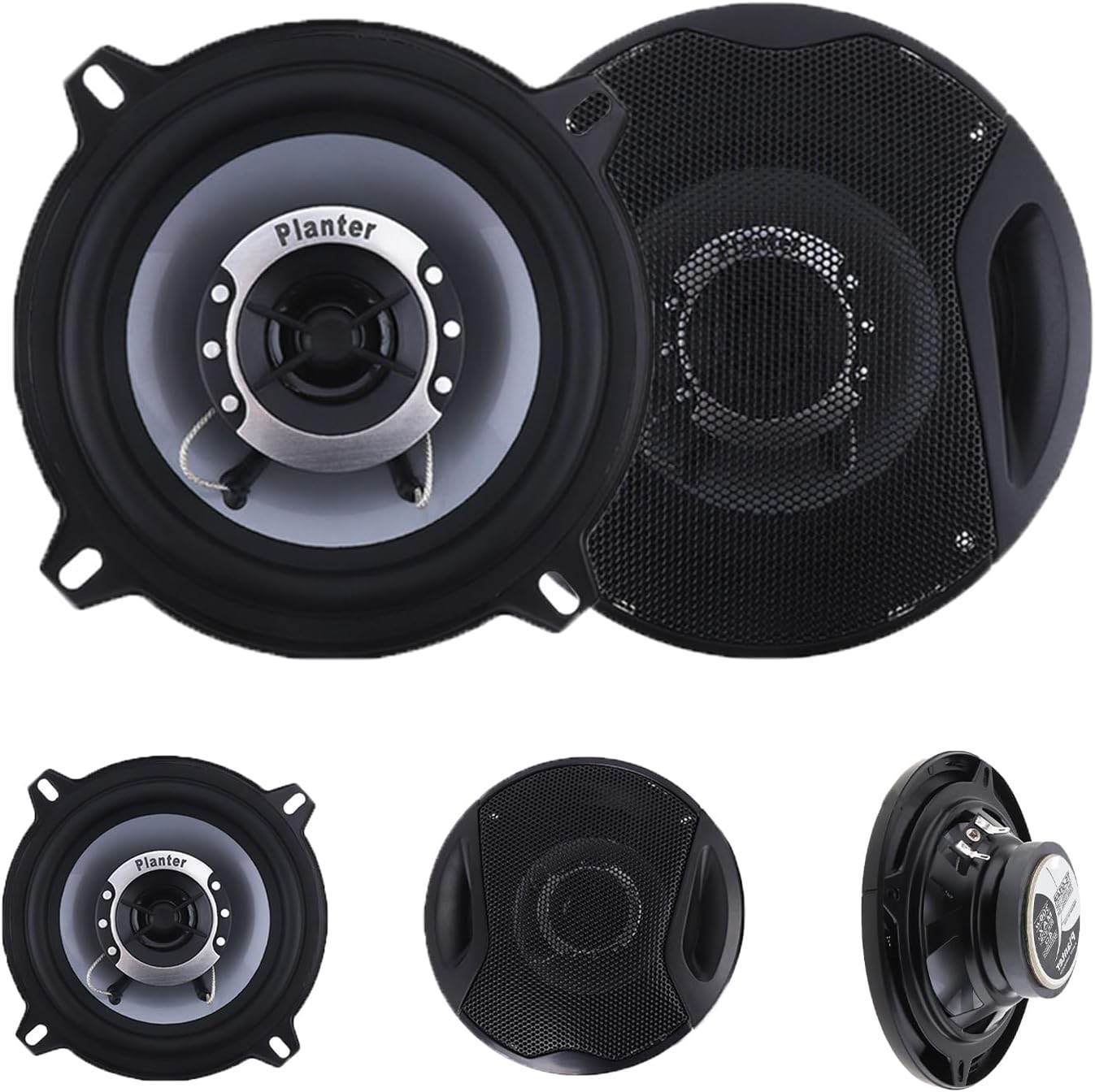 Tigwiss 13cm 2WAYカースピーカー 300W セパレートセット 車載用