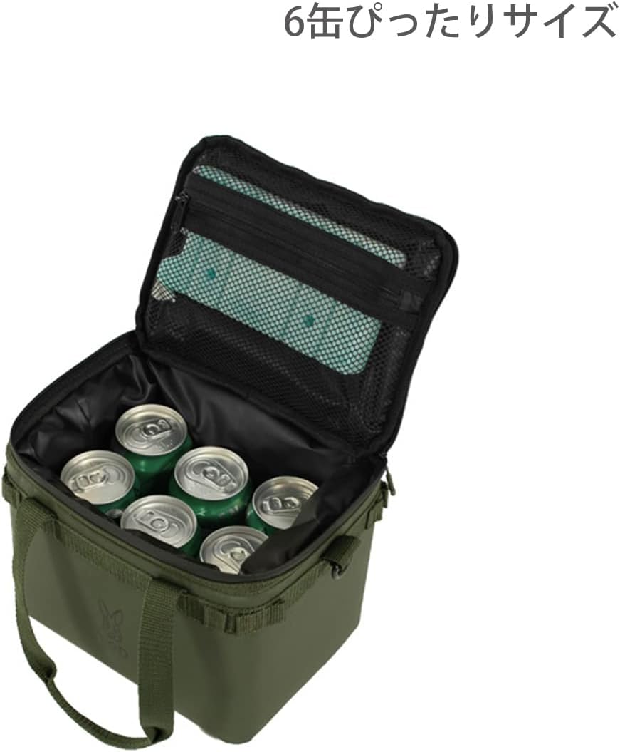 DOD ソフトクーラーバッグ 4L 6缶サイズ 軽量 コンパクト 極厚断熱材