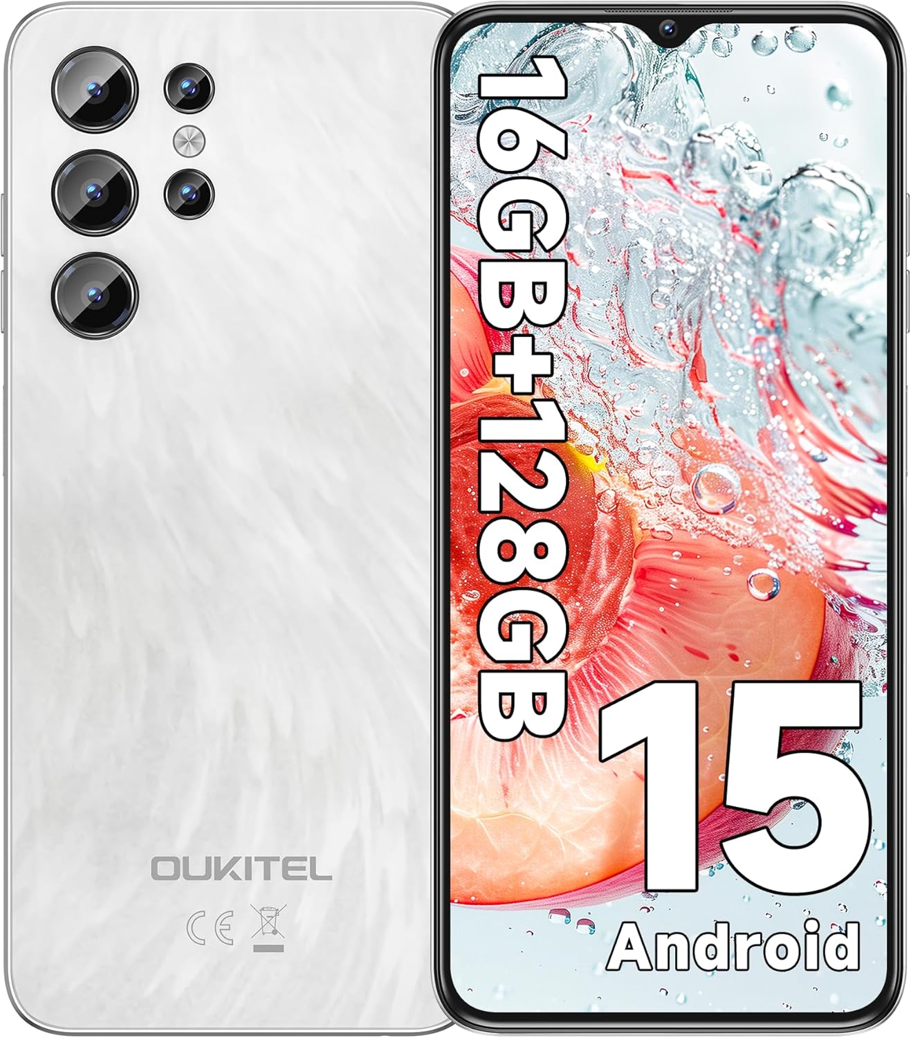 OUKITEL C1 スマートフォン 16GB RAM 128GB ROM 6.52インチHD 5150mAhバッテリー 13MPカメラ SIMフリー
