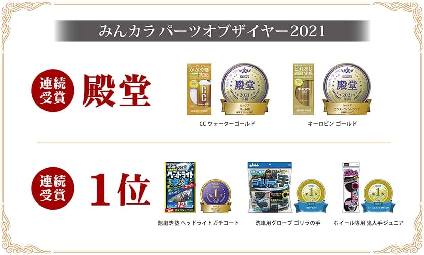 洗車用品 ヘッドライトコーティング剤 魁 ガチコート 12枚クロスセット