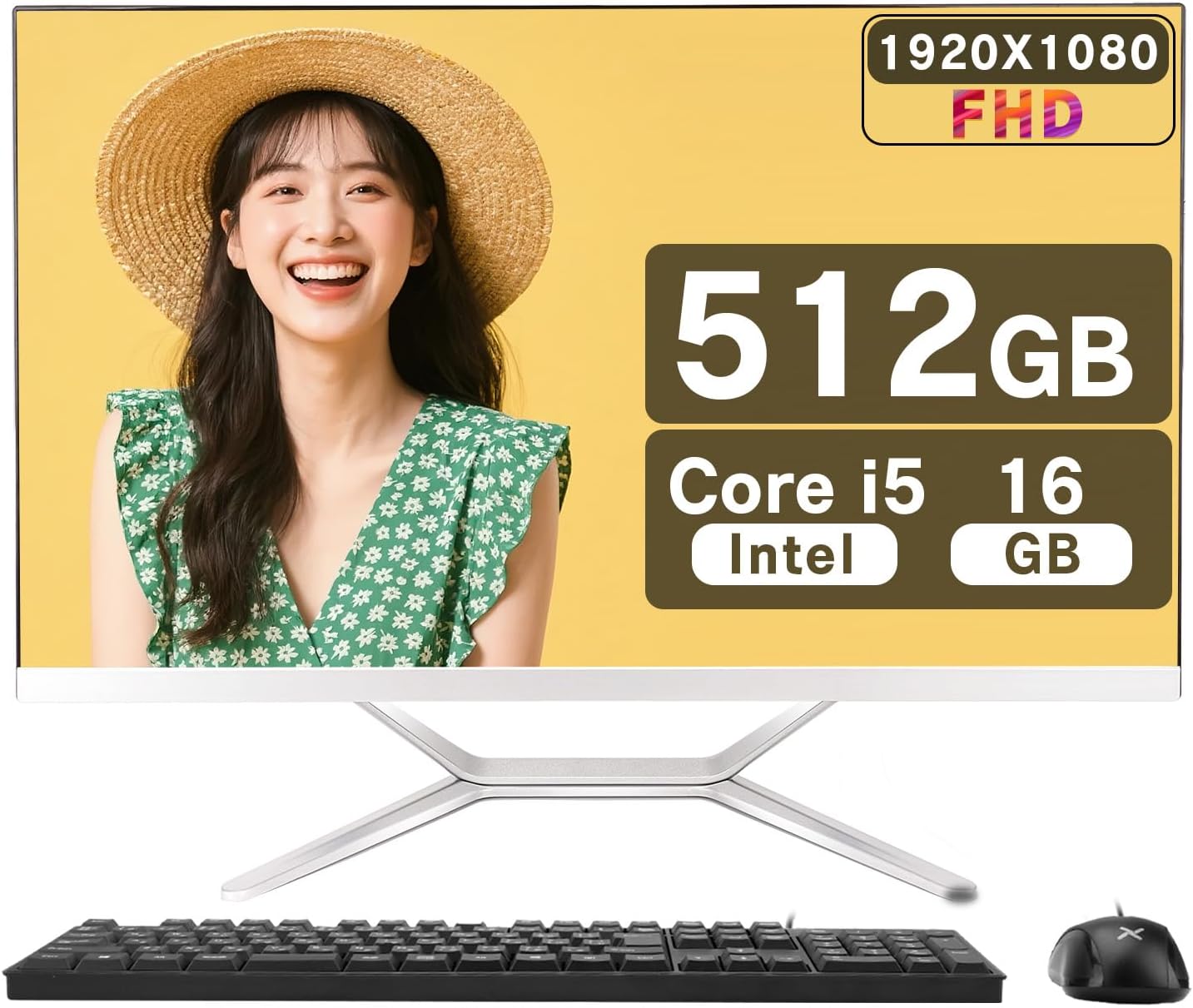 高性能24インチ一体型PC - Core i5・16GB・512GB SSD・Windows 11 Pro・MS Office 2019付き