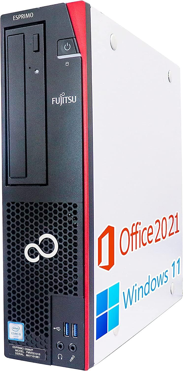 富士通 デスクトップPC | Office Pro 2021 | Win 11 Pro | Core i5 | 32GB RAM | 500GB SSD [並行輸入品]