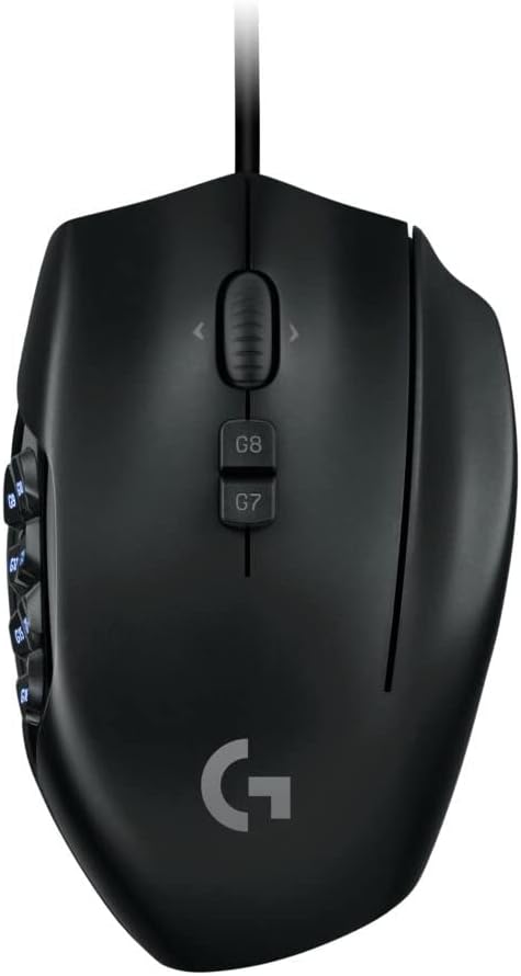 ファイナルファンタジー XIV 推奨 Logicool G600t 有線ゲーミングマウス ブラック LIGHTSYNC RGB 20ボタン PC/Mac対応