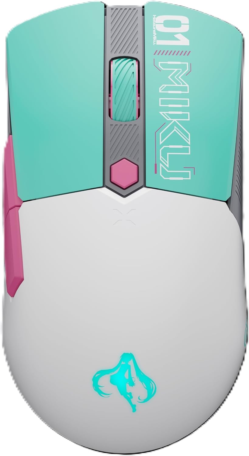 初音ミクエディション TUFゲーミングマウス 軽量65g 両利き対応 12,000dpi 有線・無線対応