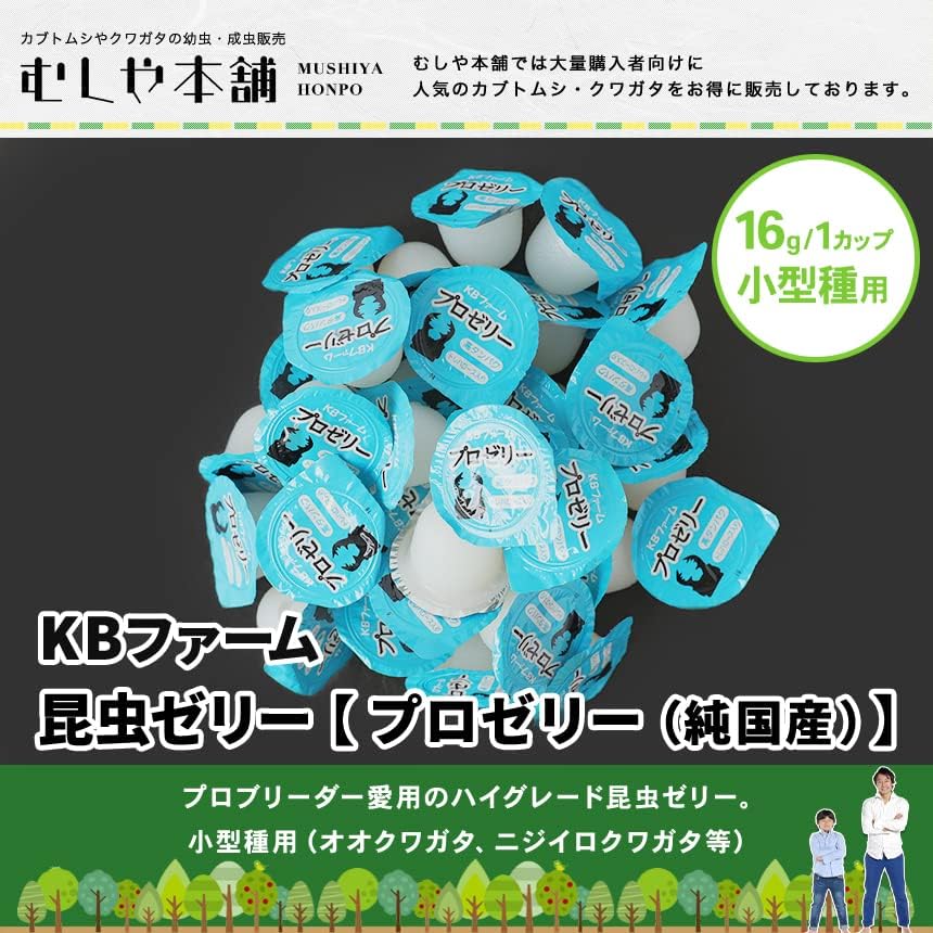 純国産昆虫ゼリー（プロゼリー）小型種用 16g 50個入