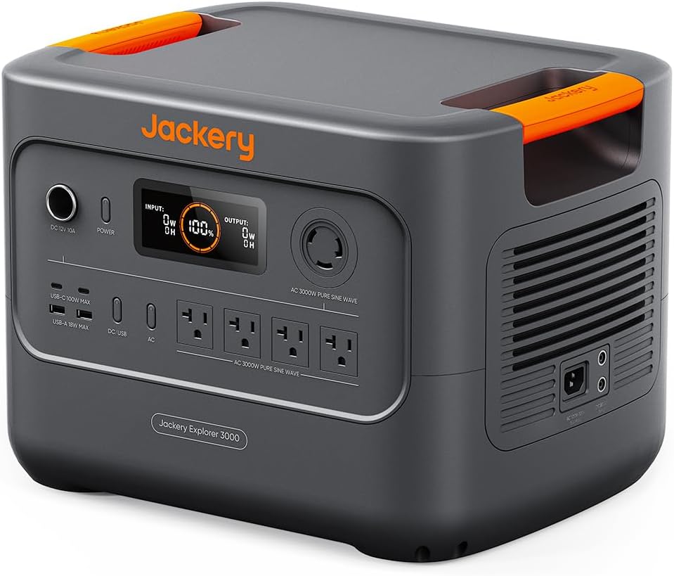 Jackery ポータブル電源 3000Wh 大容量・超軽量・リン酸鉄 10年長寿命・瞬間最大6000W・家庭用・アウトドア用