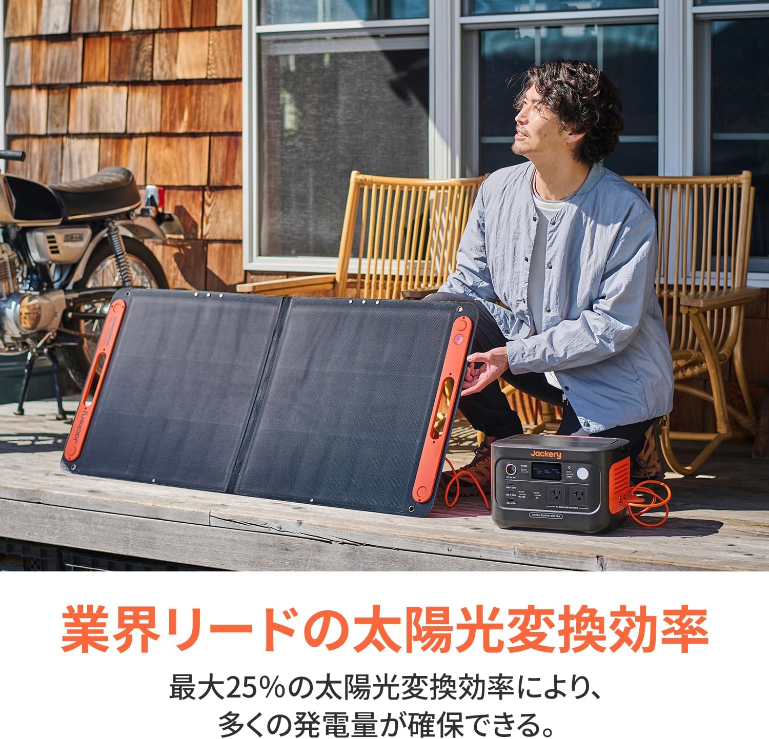 ポータブル電源 600Plus & ソーラーパネル SolarSaga100 1枚セット - 800W出力、アプリ操作、車中泊・家庭用
