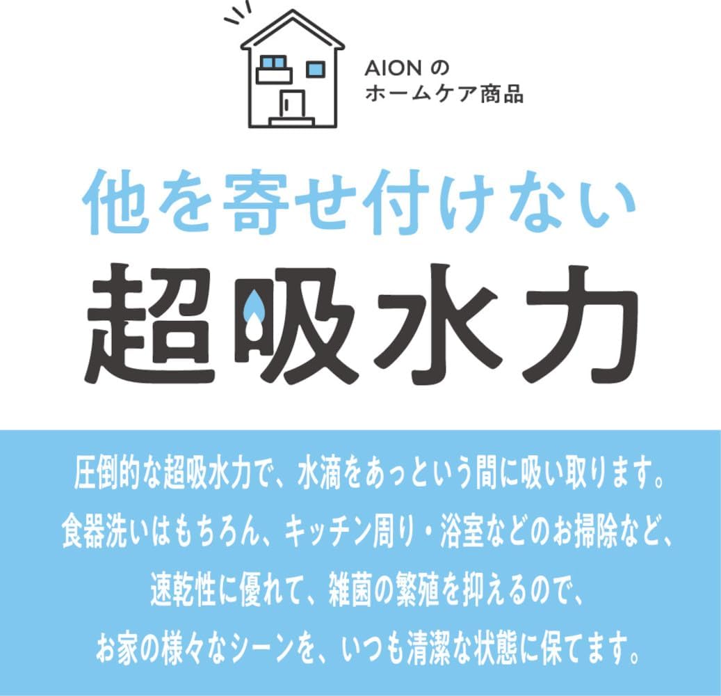 アイオン 超吸水クロス ブルー 1枚入 日本製 PVA素材 結露対策