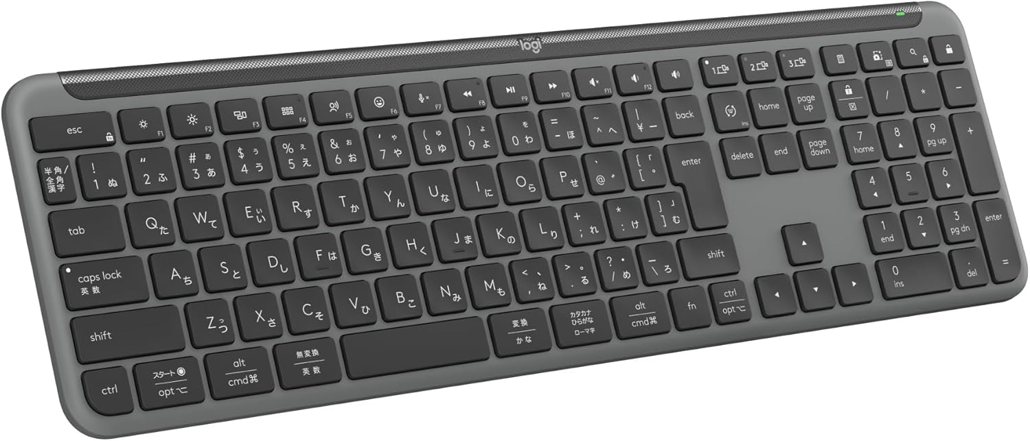 ロジクール SIGNATURE SLIM 薄型ワイヤレスキーボード K950GR 日本語配列 Bluetooth 36ケ月電池寿命