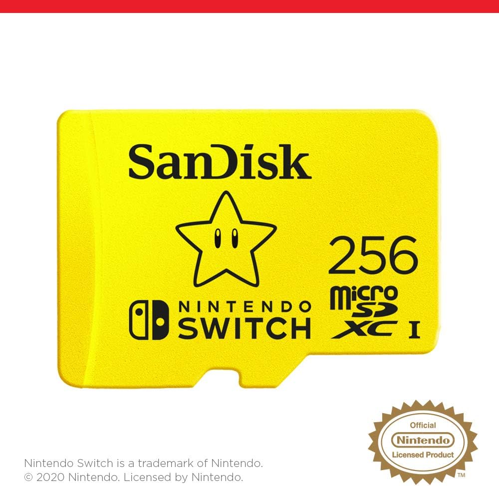 Nintendo公式ライセンス 256GB MicroSDXCメモリーカード海外パッケージ品