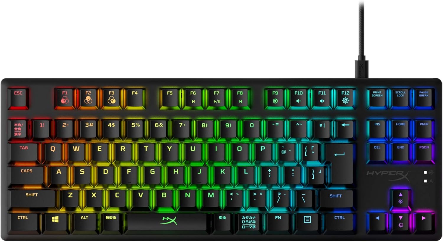 ゲーミングキーボード HyperX Alloy Origins Core RGB テンキーレス HyperXスイッチ 2年保証