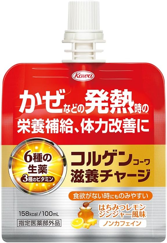 かぜ時の体力改善に｜コルゲンコーワ滋養チャージ 100ml はちみつレモンジンジャー風味【指定医薬部外品】