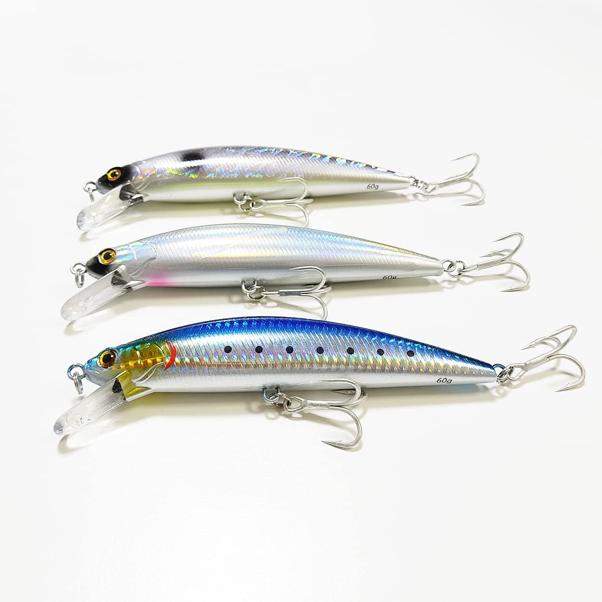 青物・シーバス・ヒラメ対応 ヘビーシンキングミノーC 60g 15cm 3カラー