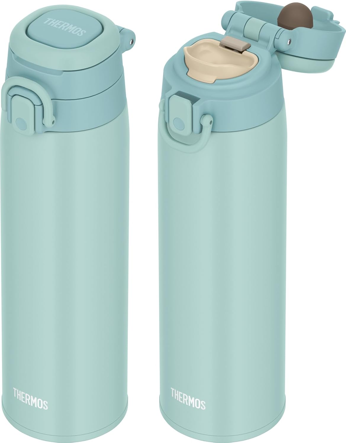 真空断熱サーモス水筒 キャリーループ付き 750ml ミントブルー