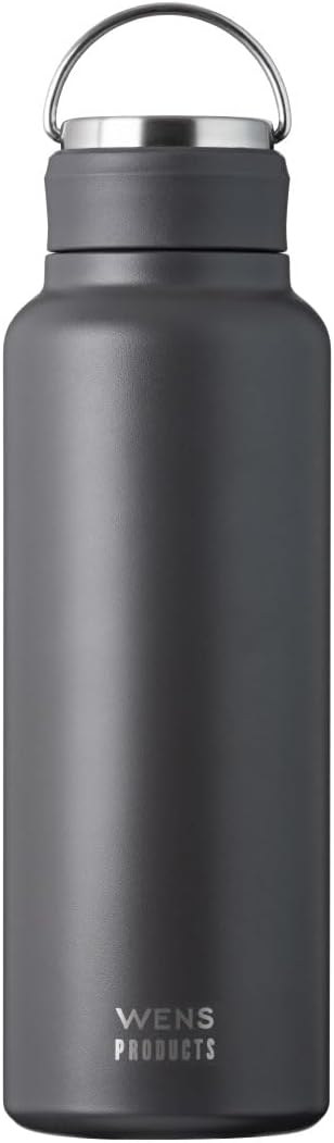 アトラス 1000ml ステンレス保温保冷ボトル ハンドル付き アウトドア用 グレー