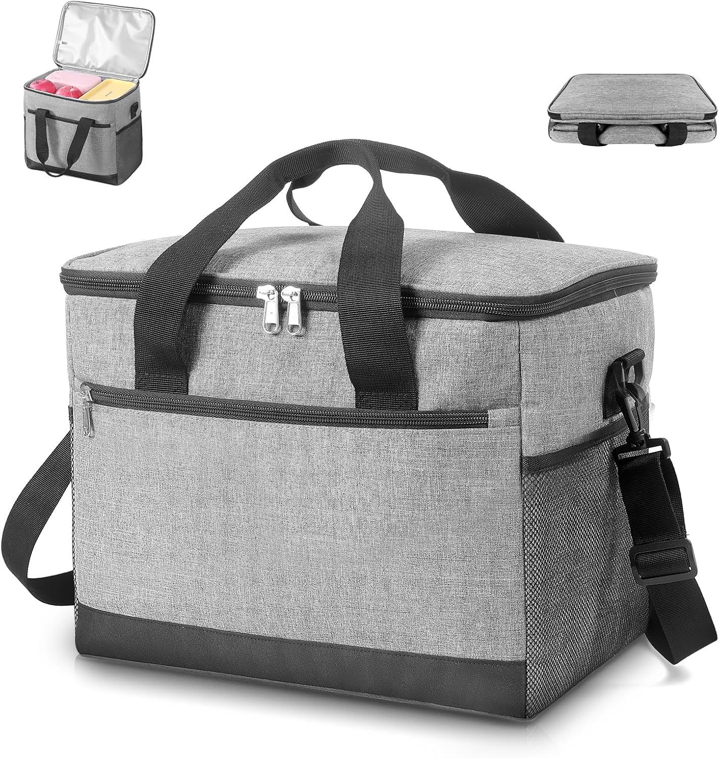 アウトドア用大容量保冷バッグ 18L/30L - 超軽量・3WAY・防水・折り畳み収納 가능