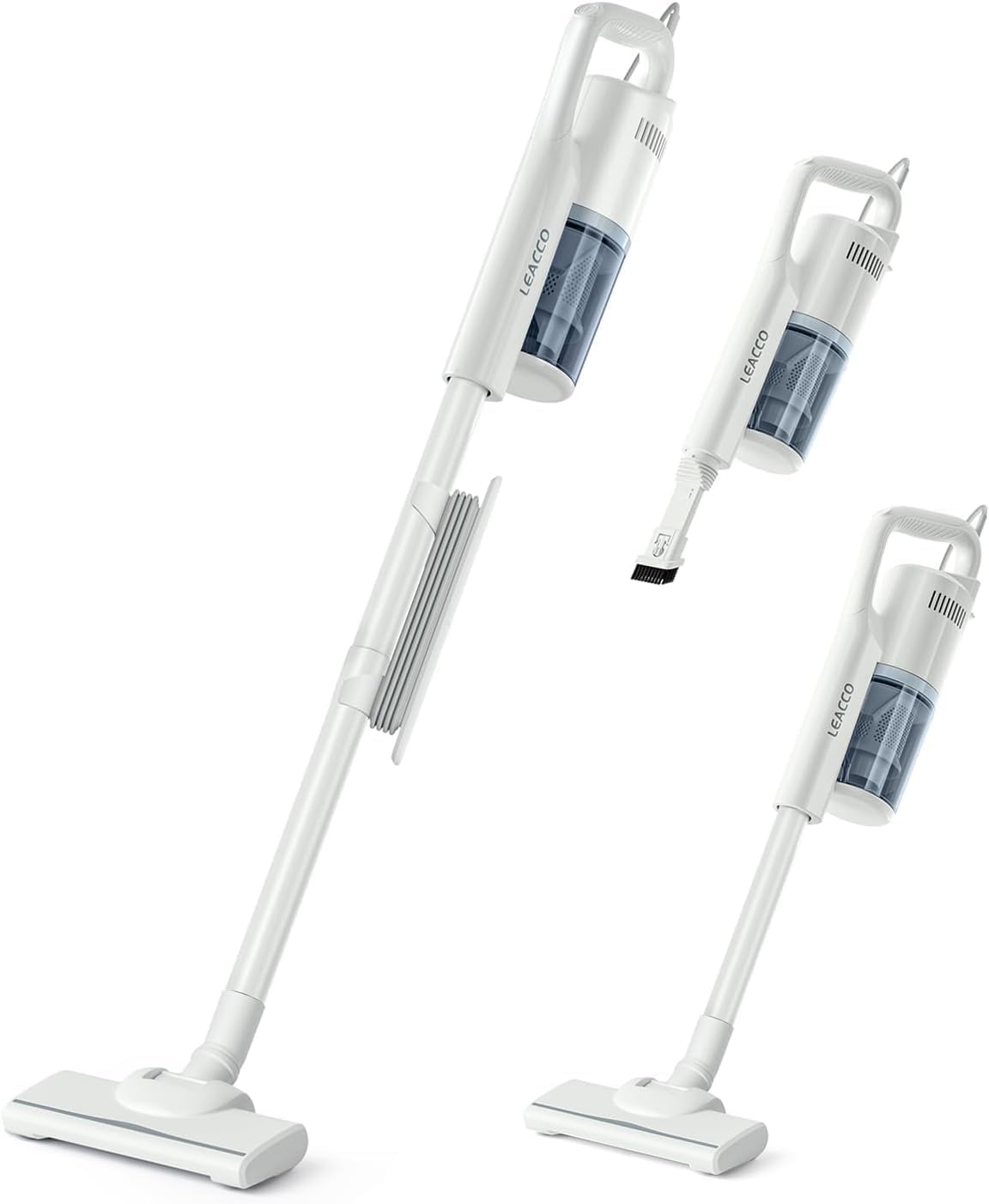 家庭用軽量サイクロン掃除機 Leacco 30000Pa HEPA多重濾過 5M電源コード