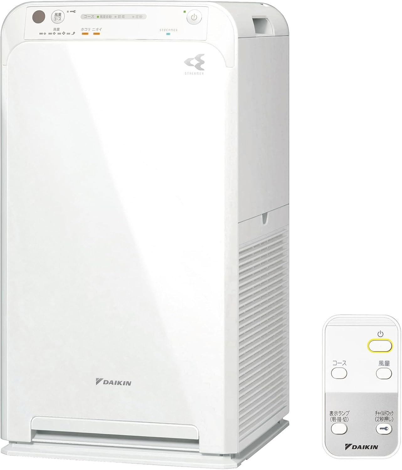 ペット対応・脱臭空気清浄機 2025年モデル MC555A-W 25畳 静音・フィルター10年交換不要