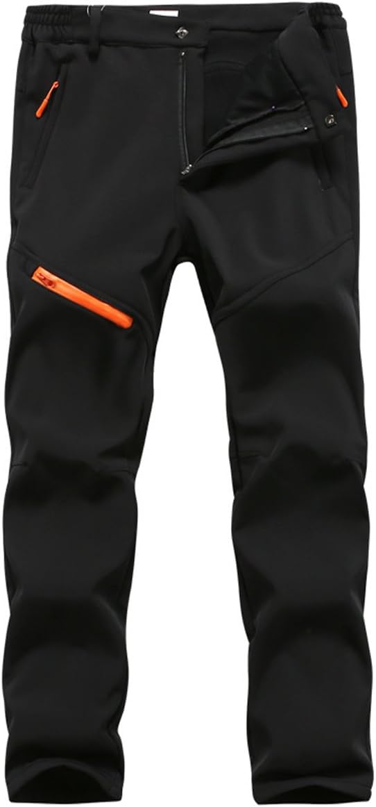 秋冬用登山パンツ 裏起毛 撥水・防風機能付き アウトドア用厚手トレッキングパンツ