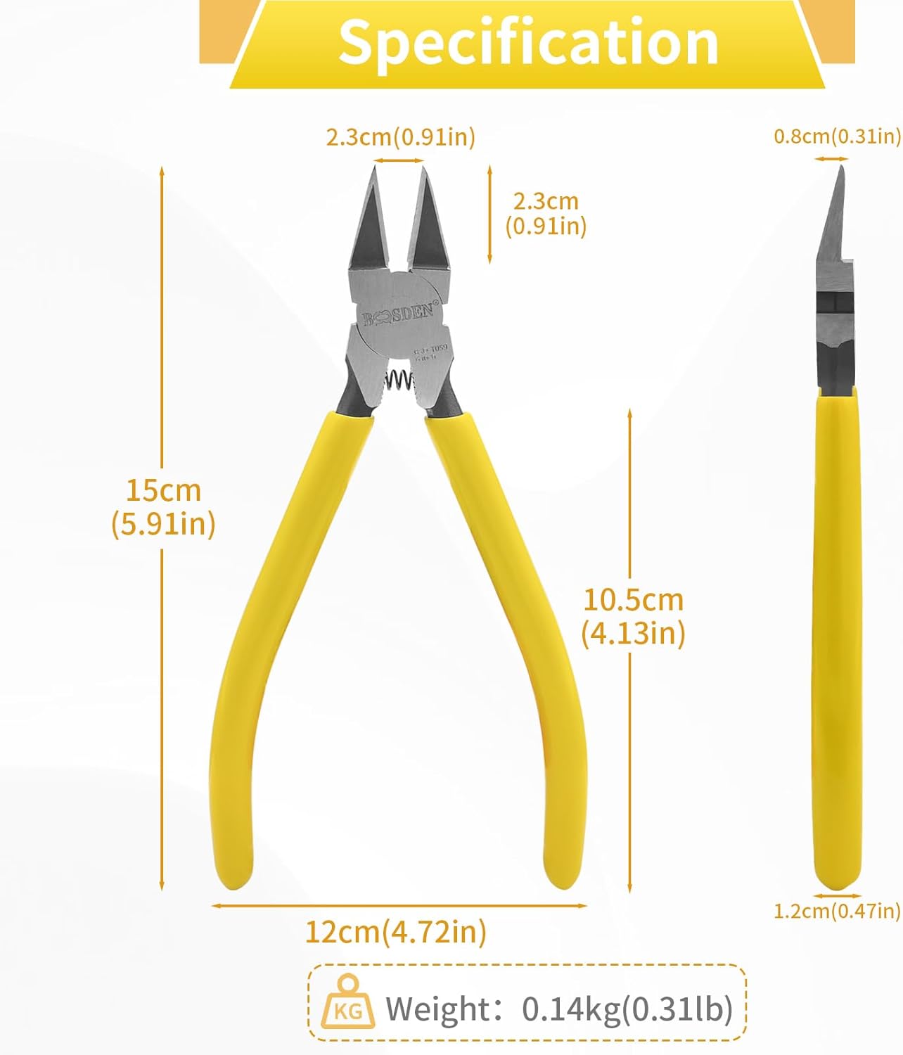 精密作業用 薄刃軽量ニッパー 6inch 2点セット