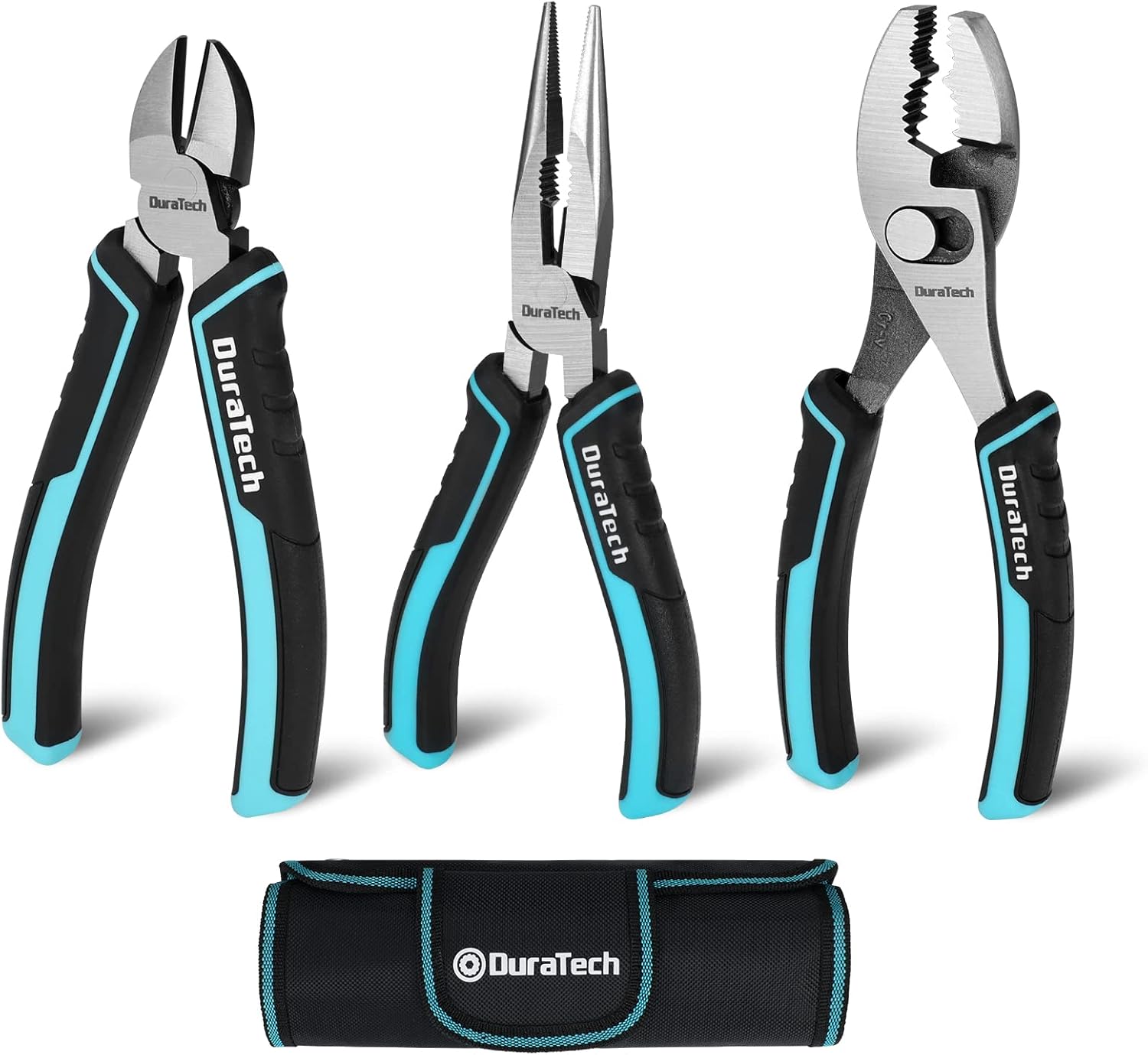 DuraTech 3点セット プライヤーセット 収納バッグ付き DIY作業工具