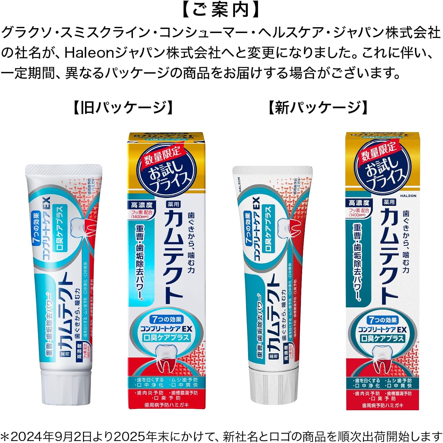 口臭ケアプラス 歯周病予防歯磨き粉 お試し用95g×2【医薬部外品】