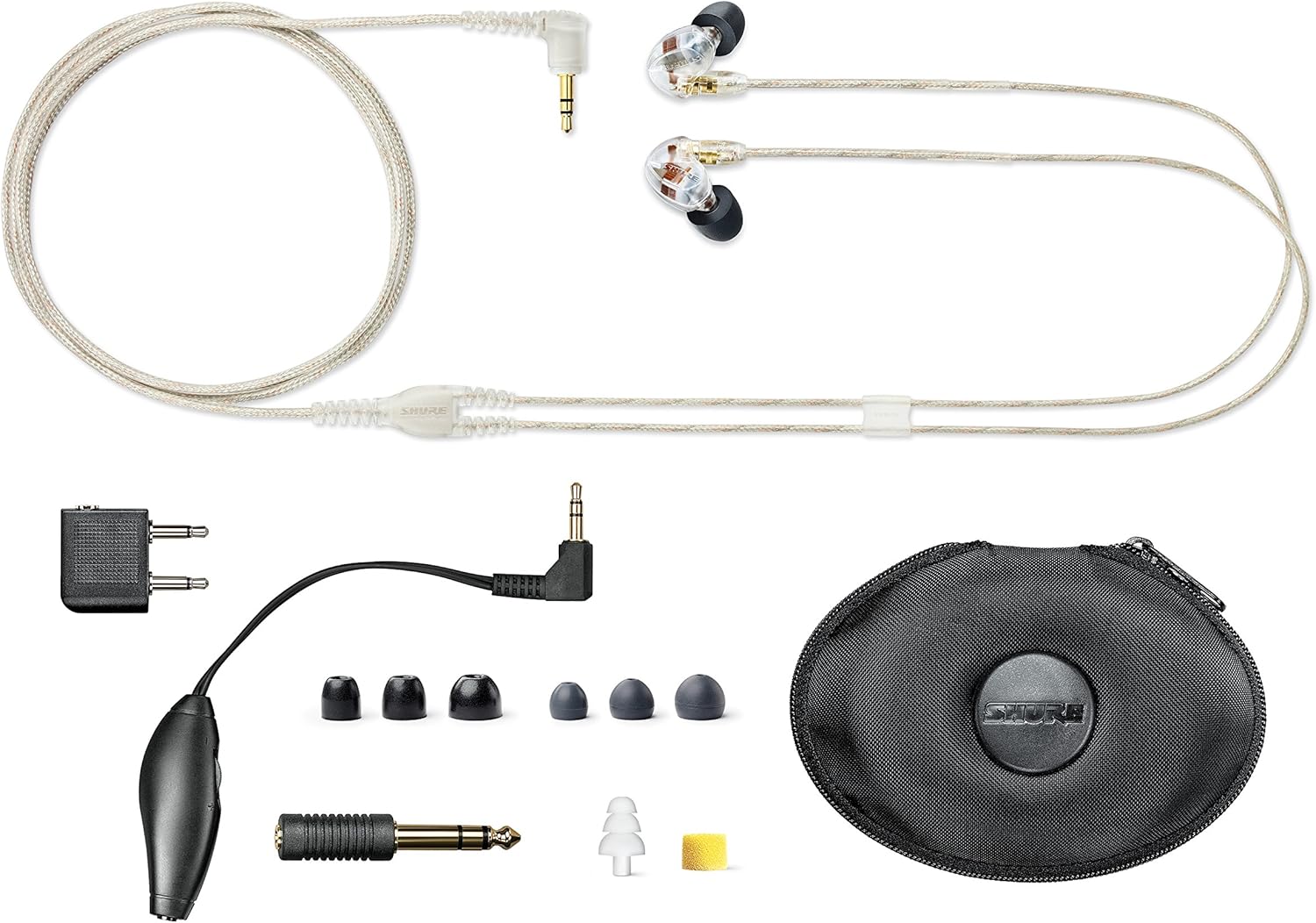 SHURE SE535 カナル型イヤホン 高遮音性 クリアモデル プロ仕様 【国内正規品/メーカー保証2年】