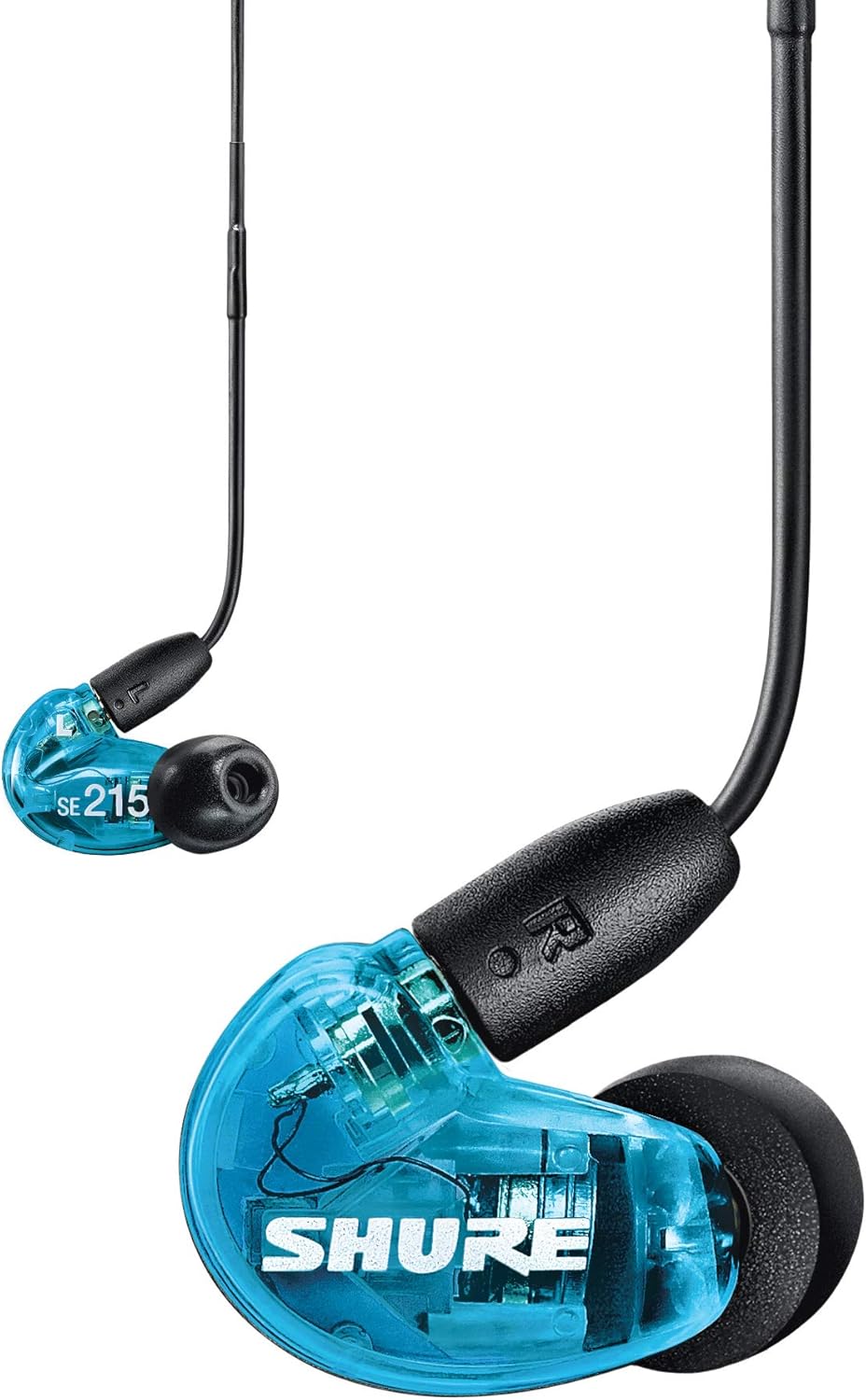 SHURE イヤホン SE215SPE-B+UNI-A マイク・リモコン付き トランスルーセントブルー【国内正規品/メーカー保証2年】