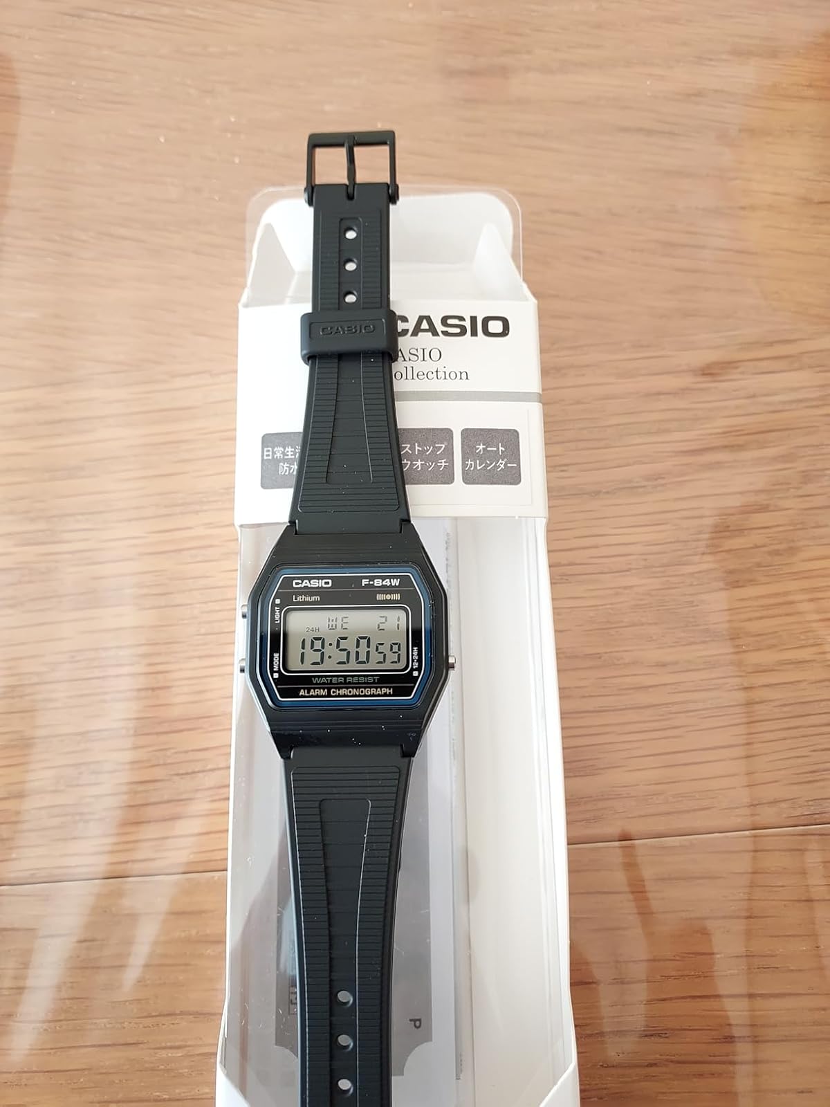 メンズ ブラック カシオ コレクション 腕時計 F-84W-1QJH