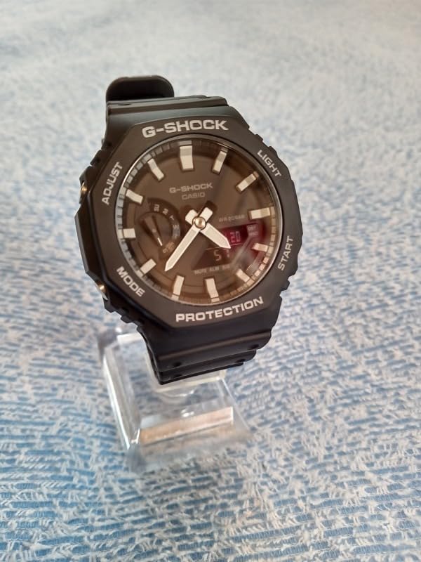 メンズアナデジ腕時計 カシオ G-SHOCK GA-2100-1A ブラック ネオブライト カーボンコアガード