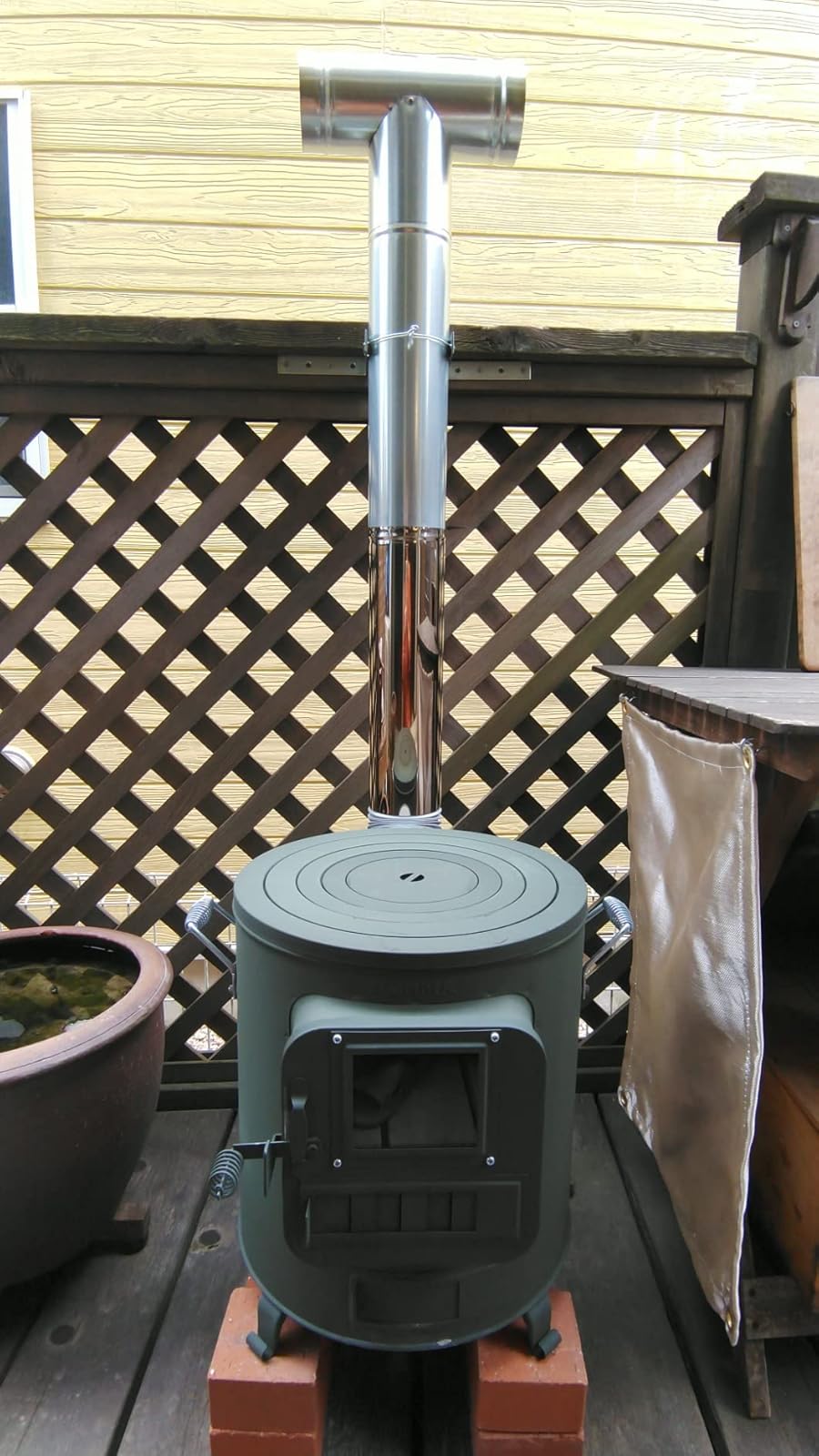 ホンマ製作所 クッキングストーブ φ350xH425mm (煙突含940mm)