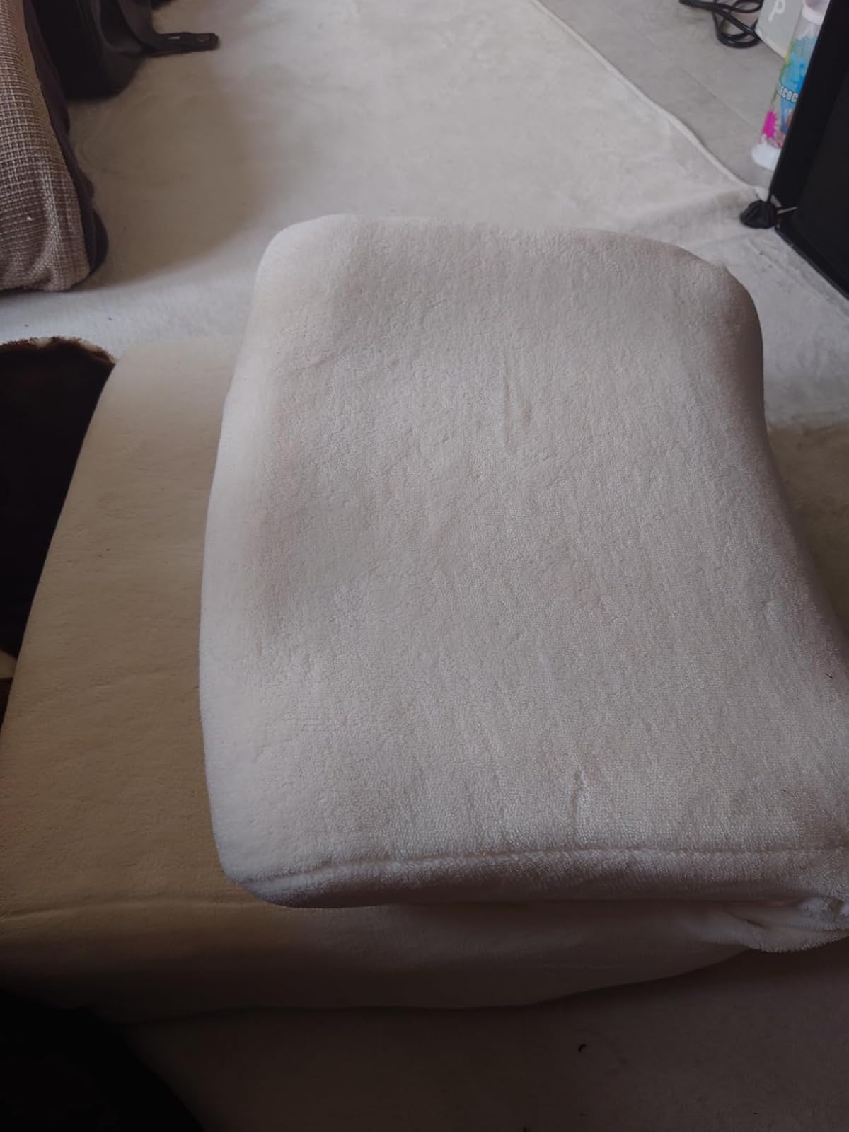 コンパクト収納 2way フロアチェア & 枕 ブラウン