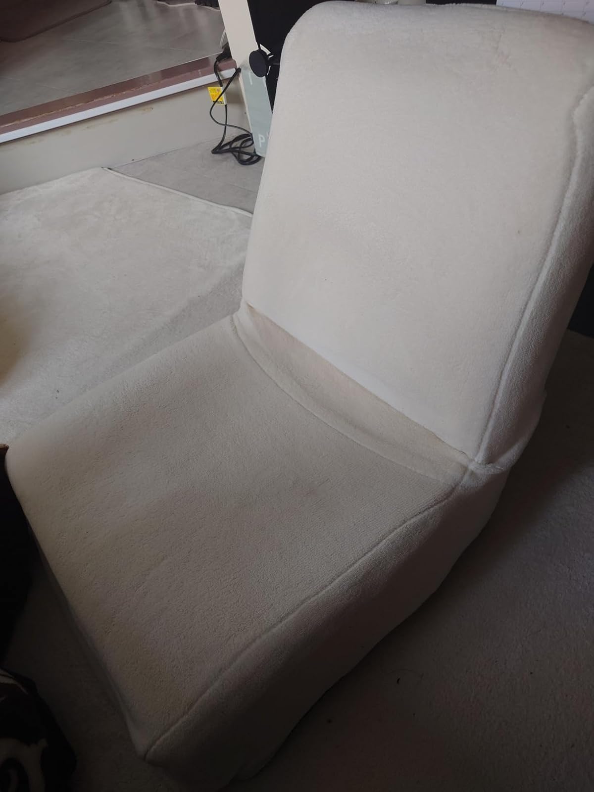コンパクト収納 2way フロアチェア & 枕 ブラウン