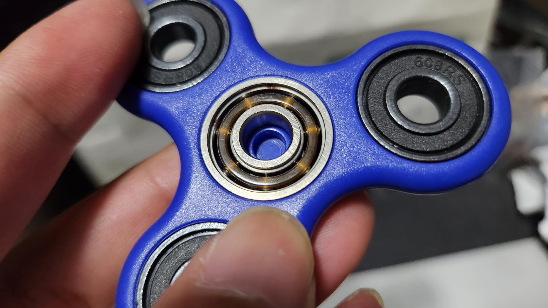 ハンドスピナー 標準タイプ カラフル フィンガースピナー FS06 (ホワイト)