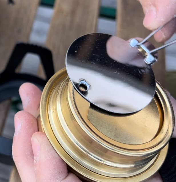 アウトドア向け軽量コンパクトアルコールストーブ バーナー[ブラック]