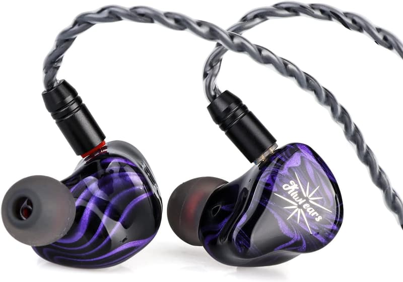 ハイブリッド型有線HiFiイヤホン - Linsoul Kiwi Ears Quartet 2DD+2BA、人間工学デザイン、リケーブル可能、3.5mmプラグ、0.78mm2pinコネクタ