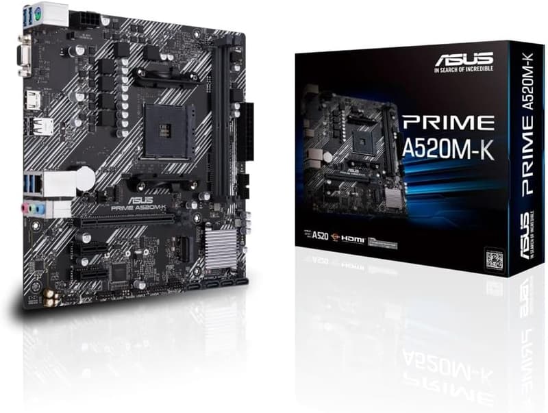 ASUS PRIME A520M-K マザーボード mATX AMD Ryzen 5000シリーズ対応