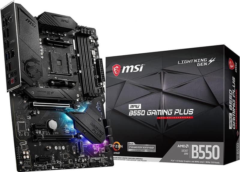 B550チップセット搭載 MSI MPG B550 GAMING PLUS/A ATXマザーボード Ryzen 5000シリーズ対応