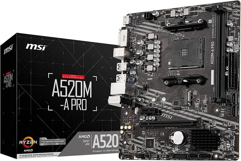 A520M-A PRO マザーボード 【Ryzen 5000シリーズ対応】 Micro ATX