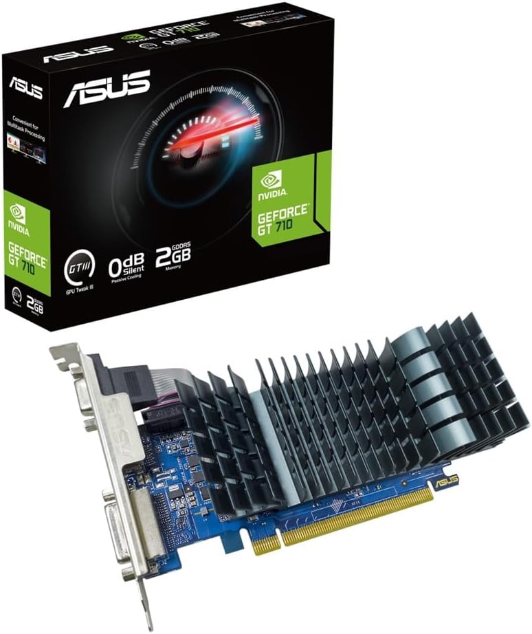 GT710-SL-2GD5-BRK-EVO 完全ファンレス ASUSビデオカード（国内正規代理店品）